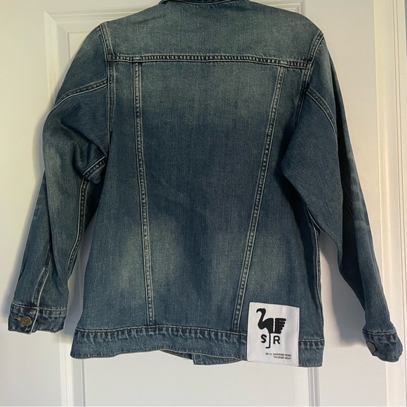 New! Sandrine Rose x Free People boys don’t cry Jean Jacket nwt 18295 - Picture 8 of 15